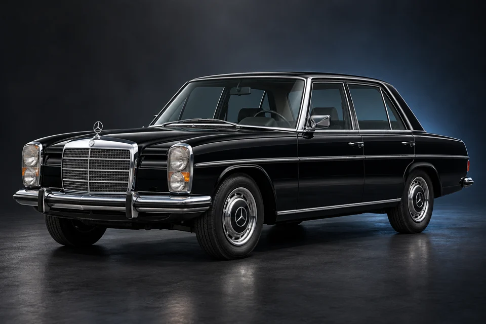 Mercedes-Benz W115 240D · illustrative example